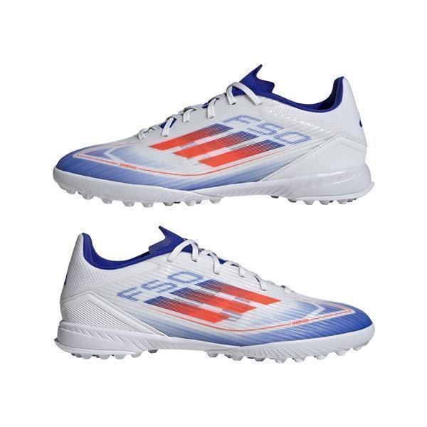 adidas F50 League TF Fussballschuhe weiß/blau/rot 42 2/3