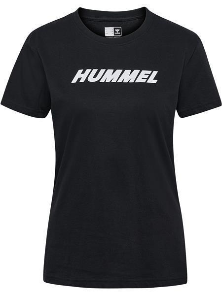 HUMMEL hmlELEMENTAL LOGO COTTON TEE WOMAN - BLACK - L