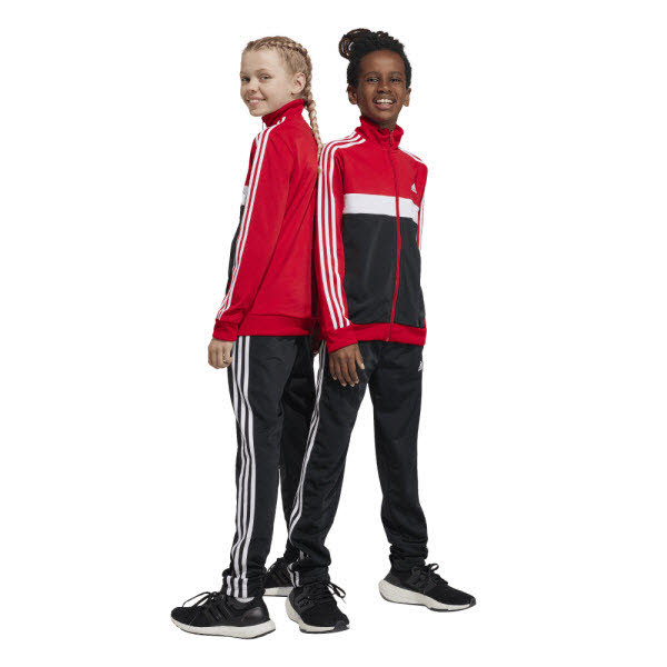 adidas U 3 S Tiberio TS Trainingsanzug Kinder schwarz/rot 176