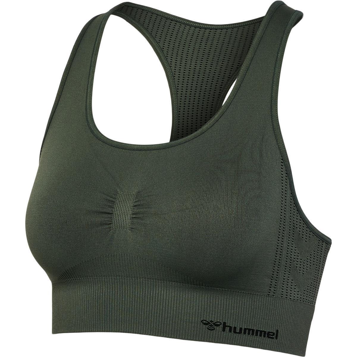 Hummel hmlSHAPING SEAMLESS SPORTS TOP - CLIMBING IVY - XS