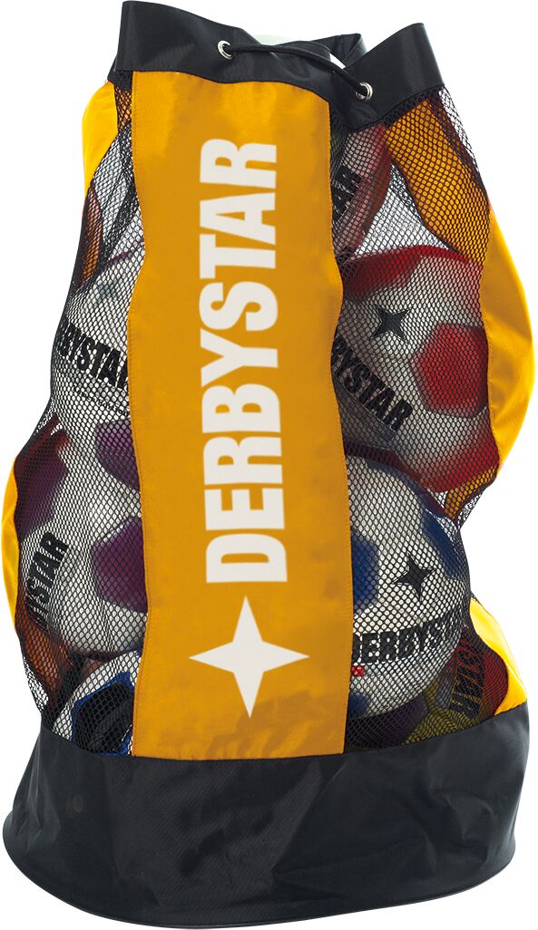 Derbystar Ballsack 10 Bälle, gelb, für 10 Bälle