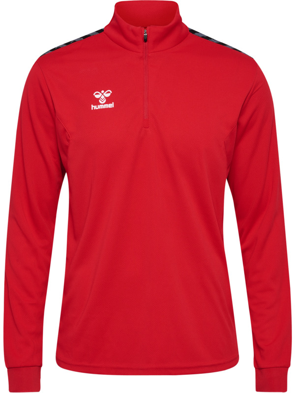 Hummel hmlAUTHENTIC HALF ZIP SWEAT TRUE RED L