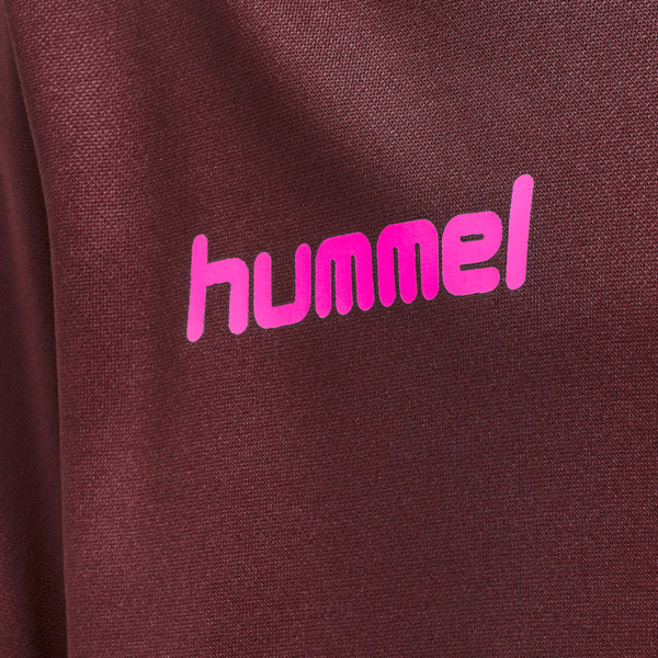 Hummel hmlPROMO KIDS POLY HOODIE - BIKING RED/RASPBERRY SORBET - 164