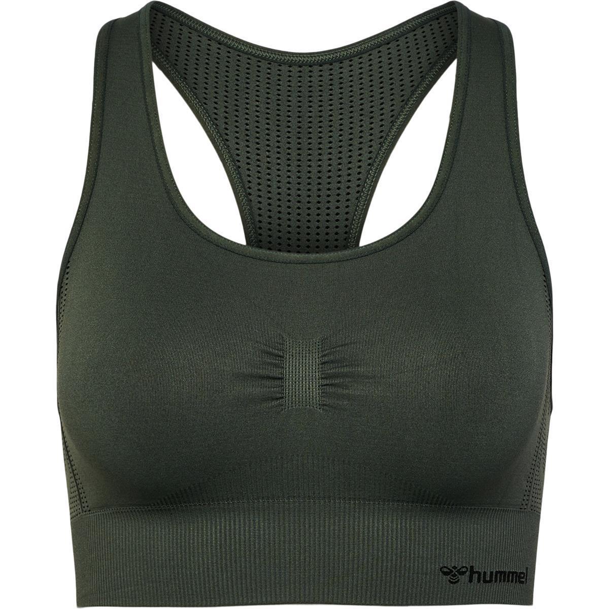 Hummel hmlSHAPING SEAMLESS SPORTS TOP - CLIMBING IVY - XS