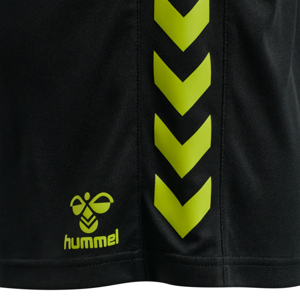 Hummel hmlCORE XK POLY SHORTS WOMAN - BLACK/LIME POPSICLE - M