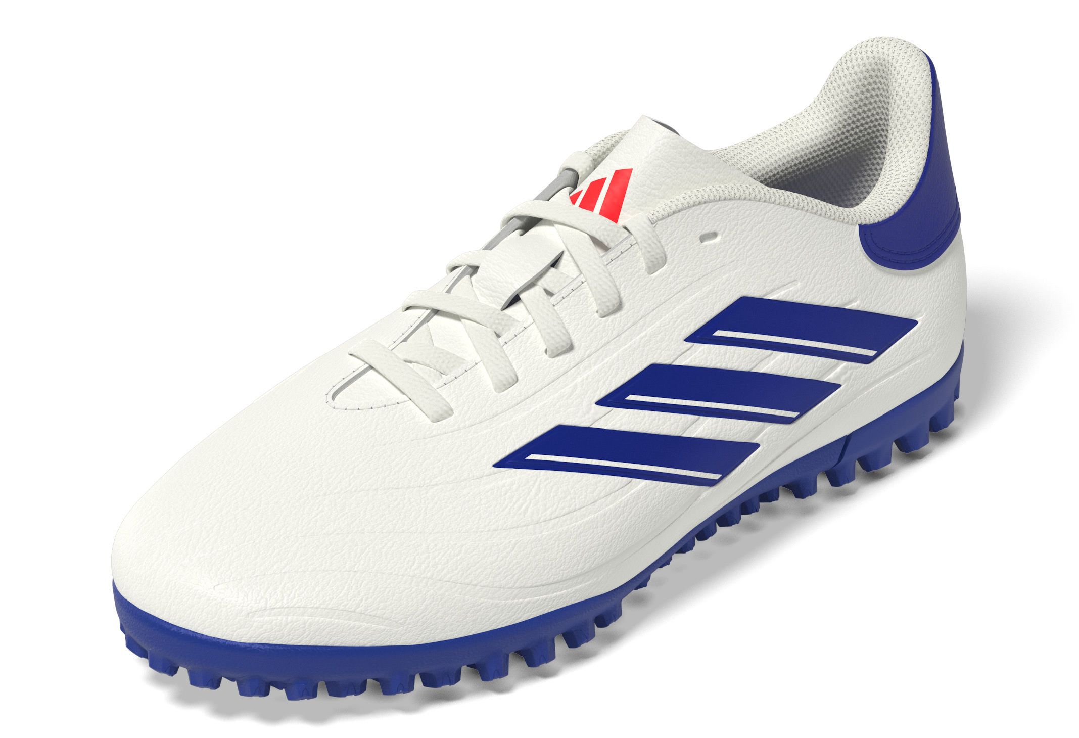 adidas Copa Pure 2 Club TF Kinder Fussballschuhe Cloud White / Lucid Blue / Solar Red 38