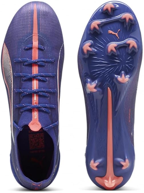 Puma Ultra 5 Ultimate FG Fussballschuhe lapis lazuli-puma white-sunset glow 41