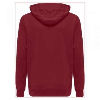 Hummel hmlPROMO POLY HOODIE - BIKING RED/RASPBERRY SORBET - M