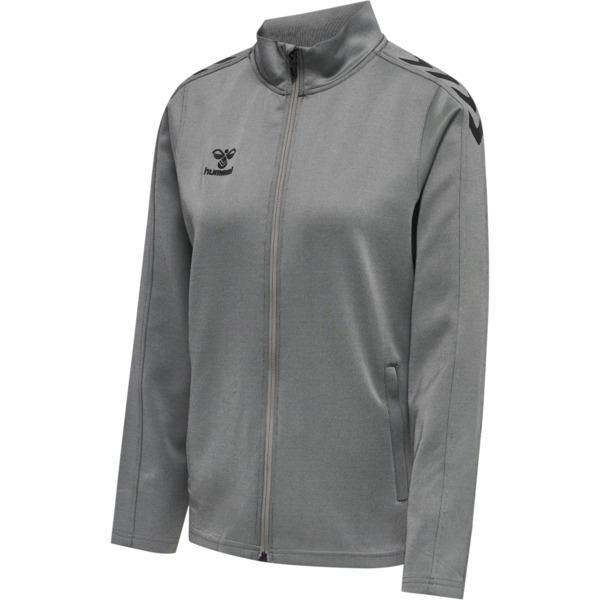 Hummel hmlCORE XK POLY ZIP SWEAT WOMAN - GREY MELANGE - 2XL