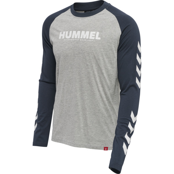 Hummel hmlLEGACY BLOCKED T-SHIRT L/S - BLUE NIGHTS - 2XS