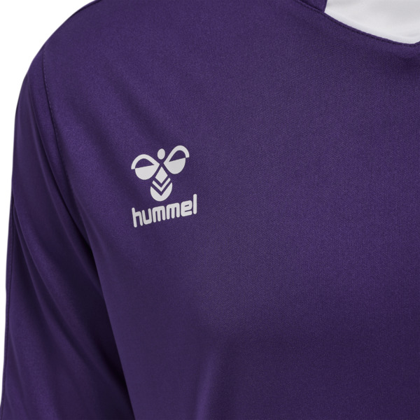 Hummel hmlCORE XK POLY JERSEY S/S - ACAI/WHITE - M