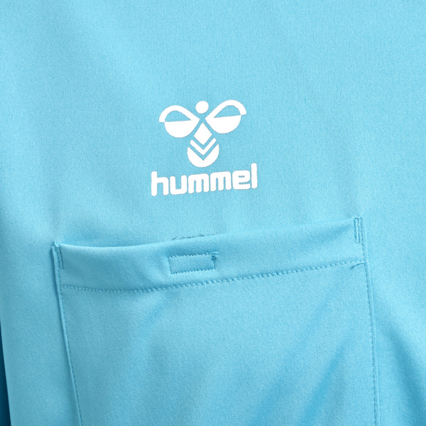 Hummel hmlREFEREE CHEVRON JERSEY S/S - SCUBA BLUE - 2XL