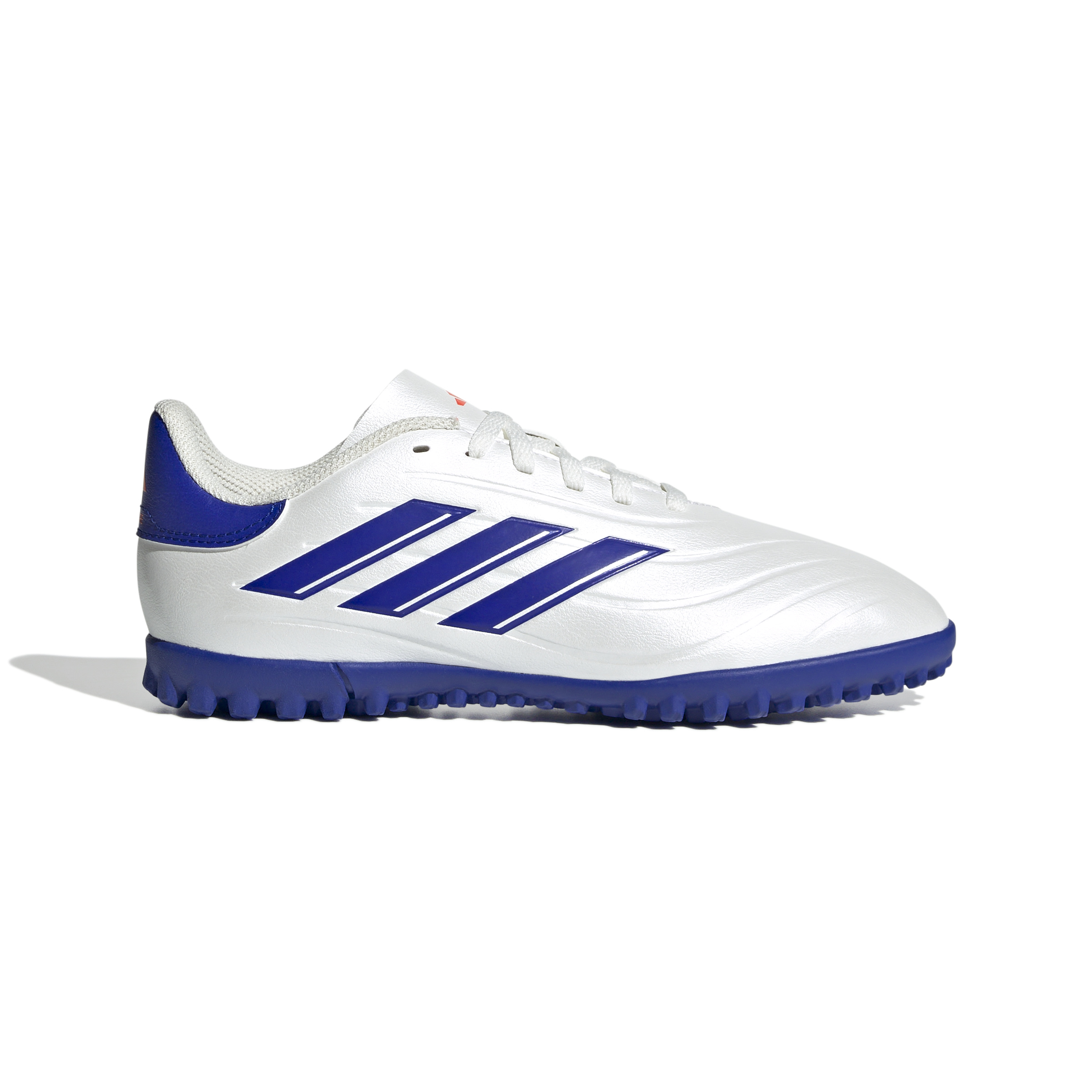 adidas Copa Pure 2 Club TF Kinder Fussballschuhe Cloud White / Lucid Blue / Solar Red 38