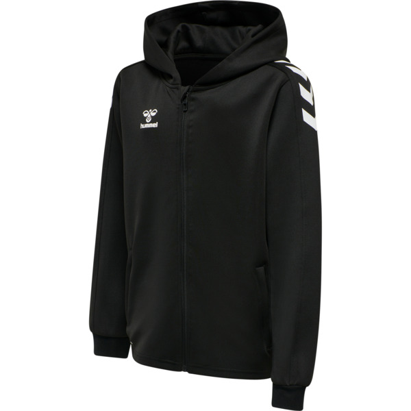 Hummel hmlCORE XK POLY ZIP HOOD SWEAT KIDS - BLACK - 176