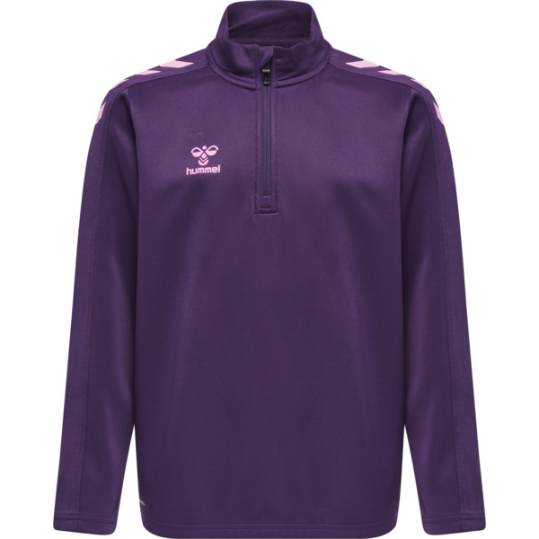 Hummel hmlCORE XK HALF ZIP POLY SWEAT KIDS - ACAI - 164