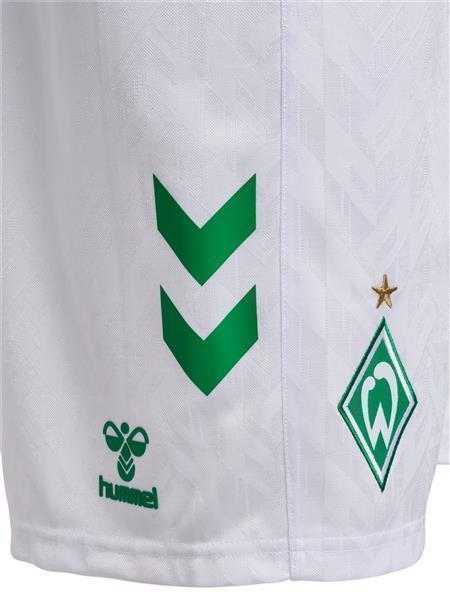 Hummel Werder Bremen Heimshort Saison2024/2025 Kinder WHITE 128