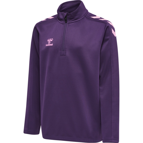 Hummel hmlCORE XK HALF ZIP POLY SWEAT KIDS - ACAI - 164