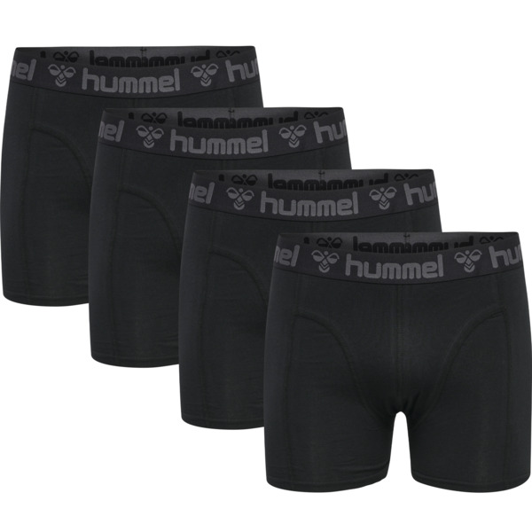 Hummel hmlMARSTON 4-PACK BOXERS BLACK/BLACK S