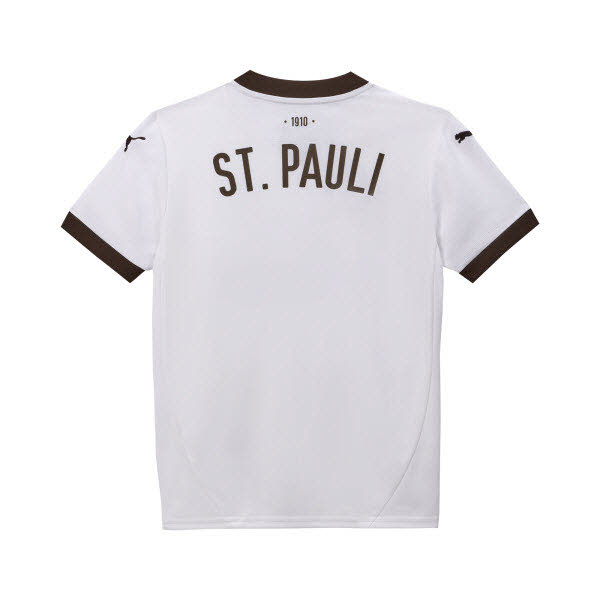 Puma FC St. Pauli Auswärtstrikot Kinder Saison 2024/2025 puma white-espresso 176