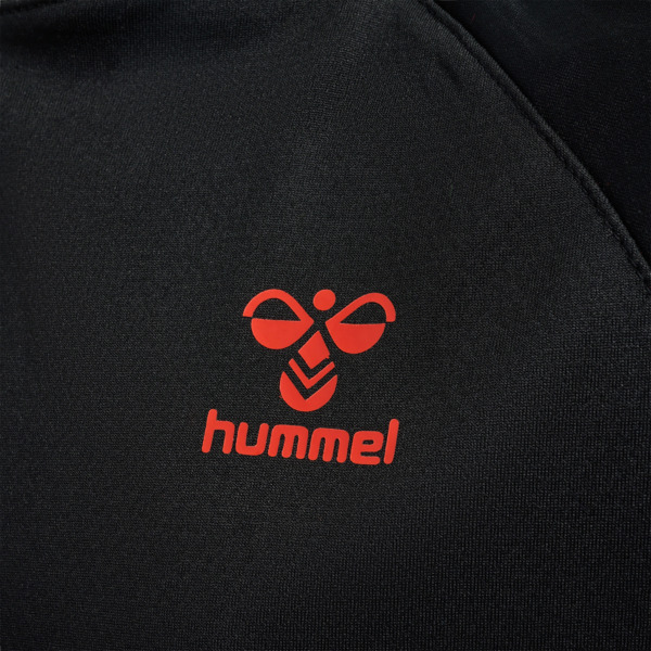 Hummel hmlGG12 ACTION JERSEY S/S KIDS - BLACK/CHERRY TOMATO - 140