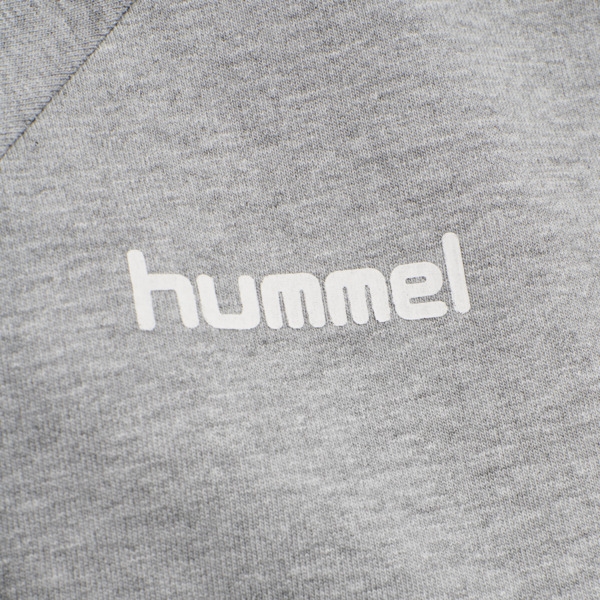 Hummel HMLGO COTTON ZIP HOODIE WOMAN - GREY MELANGE - L