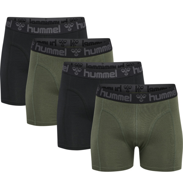 Hummel hmlMARSTON 4-PACK BOXERS BLACK/THYME S