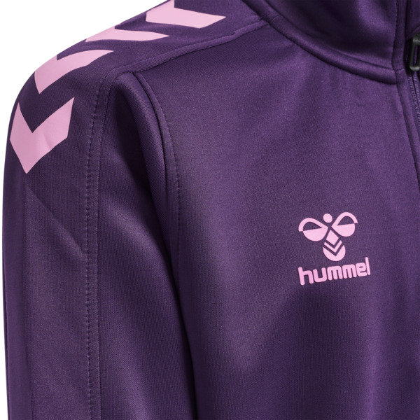 Hummel hmlCORE XK HALF ZIP POLY SWEAT KIDS - ACAI - 164