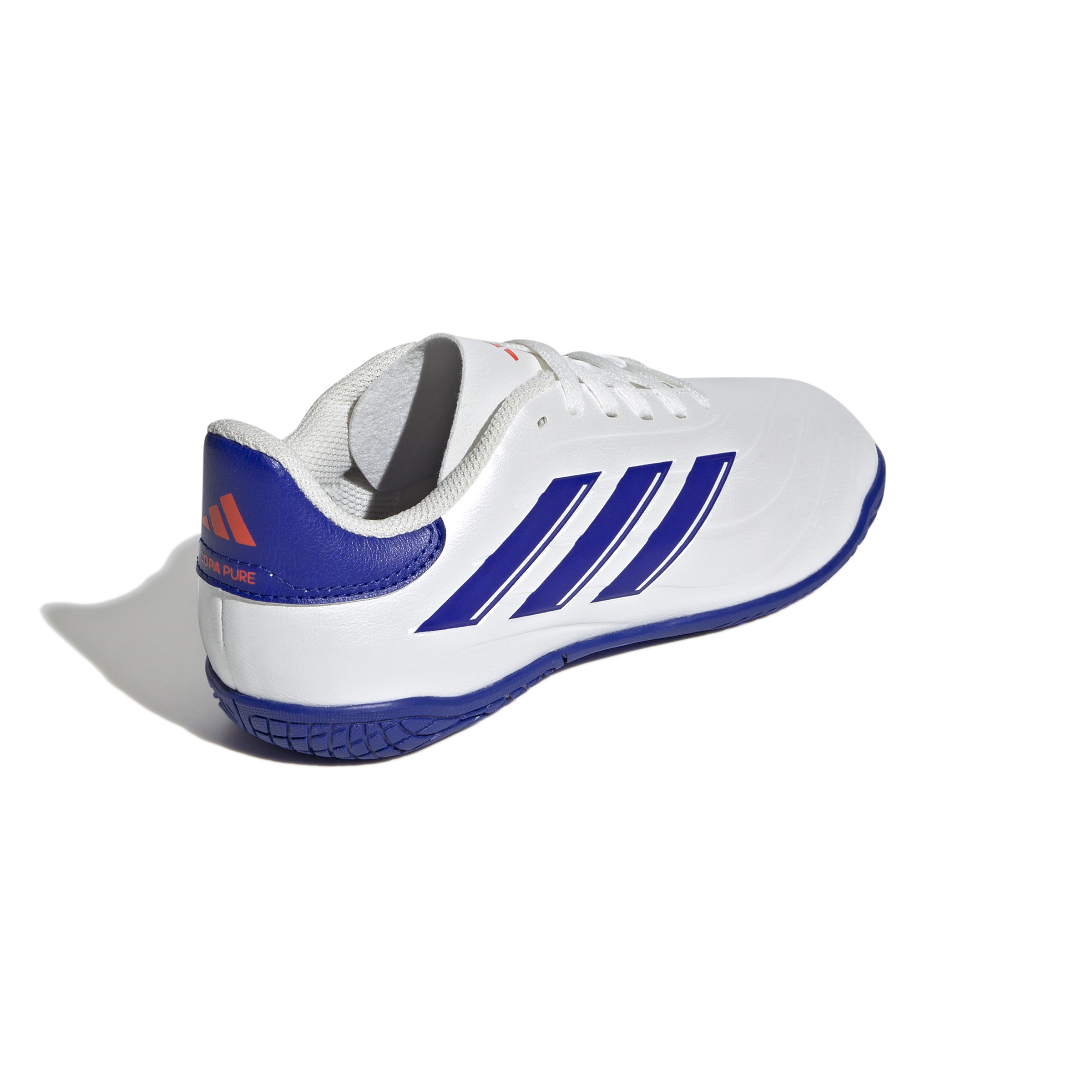 adidas Copa Pure 2 Club IN Hallenschuhe Kinder weiß/lucid blue/rot 38 2/3