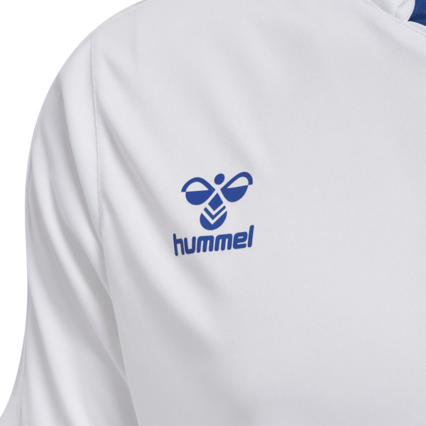 Hummel hmlCORE XK POLY JERSEY S/S - WHITE/TRUE BLUE - M