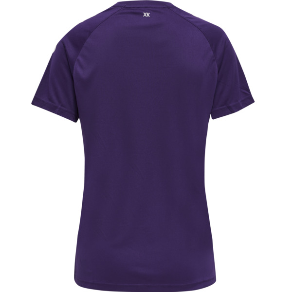 Hummel hmlCORE XK CORE POLY T-SHIRT S/S WOMAN - ACAI/WHITE - S