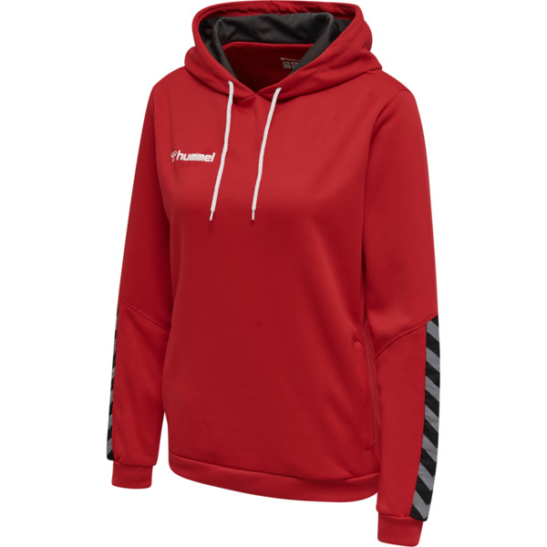 Hummel hmlAUTHENTIC POLY HOODIE WOMAN - TRUE RED - S