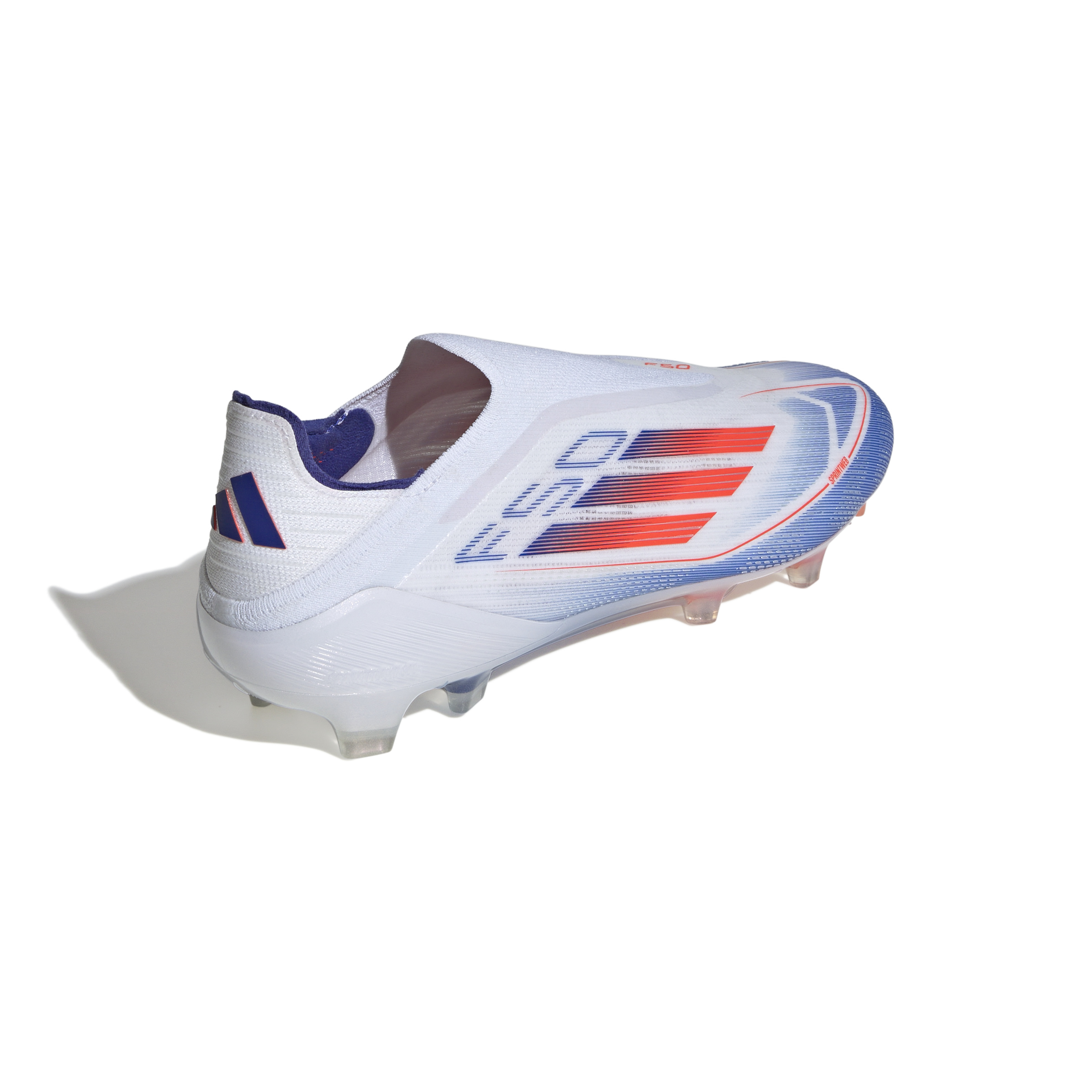 adidas F50 Elite Laceless FG Fussballschuhe  Cloud White / Solar Red / Lucid Blue 48