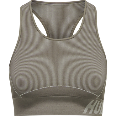 Hummel hmlTE CHRISTEL SEAMLESS SPORTS TOP - CHATEAU GRAY/DRIFTWOOD MELANGE - XL