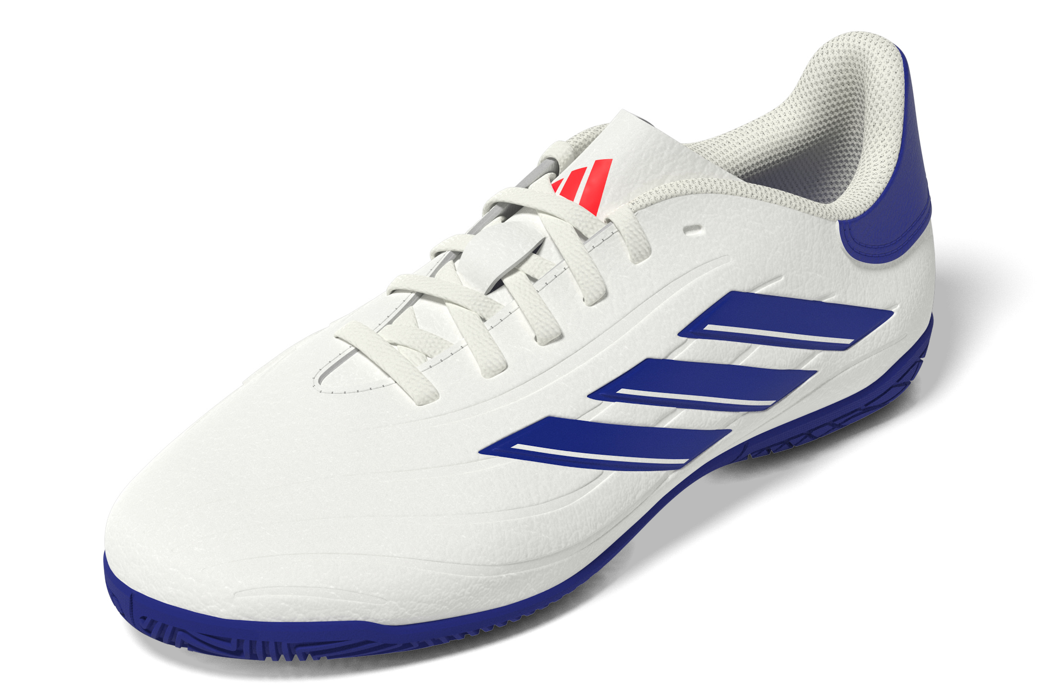 adidas Copa Pure 2 Club IN Hallenschuhe Kinder weiß/lucid blue/rot 38 2/3