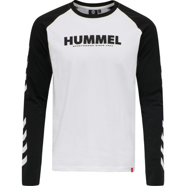 Hummel hmlLEGACY BLOCKED T-SHIRT L/S - WHITE - 2XS