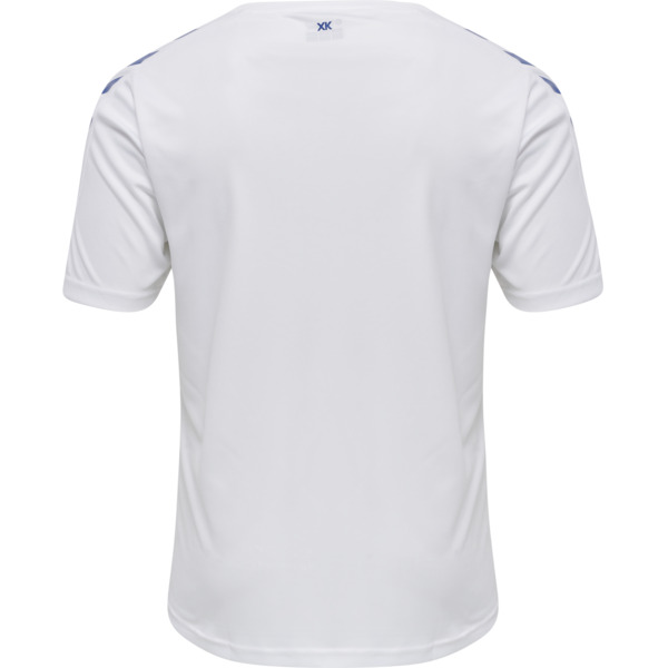 Hummel hmlCORE XK POLY JERSEY S/S - WHITE/TRUE BLUE - M