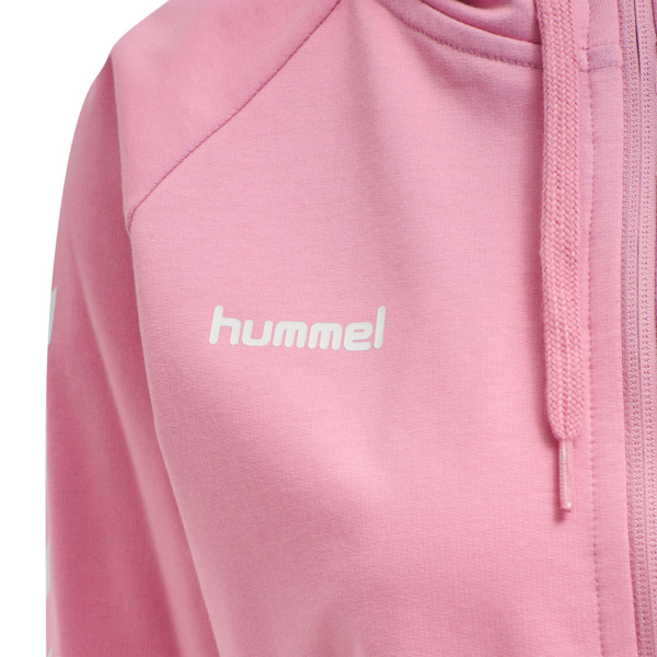 Hummel HMLGO COTTON ZIP HOODIE WOMAN - COTTON CANDY - XS