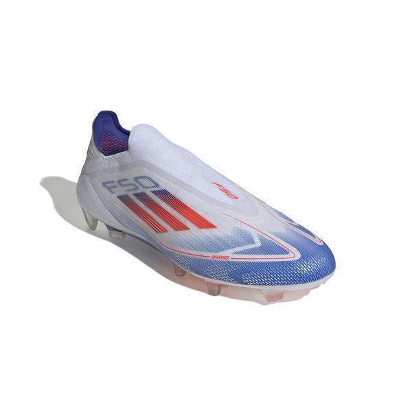 adidas F50 Elite Laceless FG Fussballschuhe  Cloud White / Solar Red / Lucid Blue 48