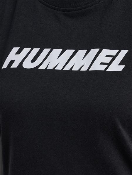 HUMMEL hmlELEMENTAL LOGO COTTON TEE WOMAN - BLACK - L