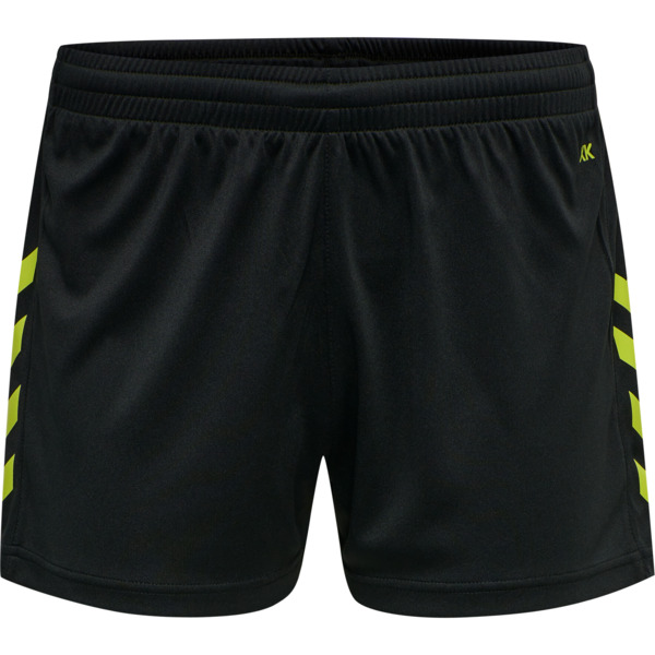 Hummel hmlCORE XK POLY SHORTS WOMAN - BLACK/LIME POPSICLE - M