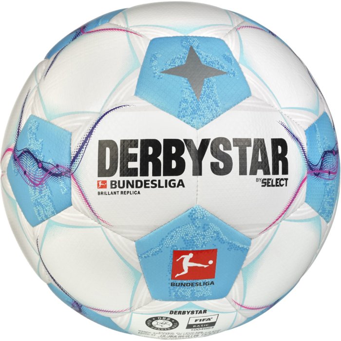 Derbystar Bundesliga Brillant Replica S-Light v24 Training Ball blue/white 3 Buy online