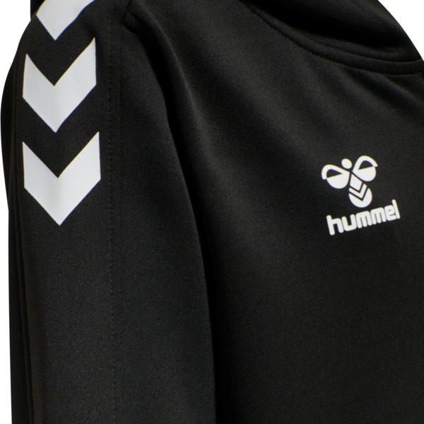 Hummel hmlCORE XK POLY ZIP HOOD SWEAT KIDS - BLACK - 176