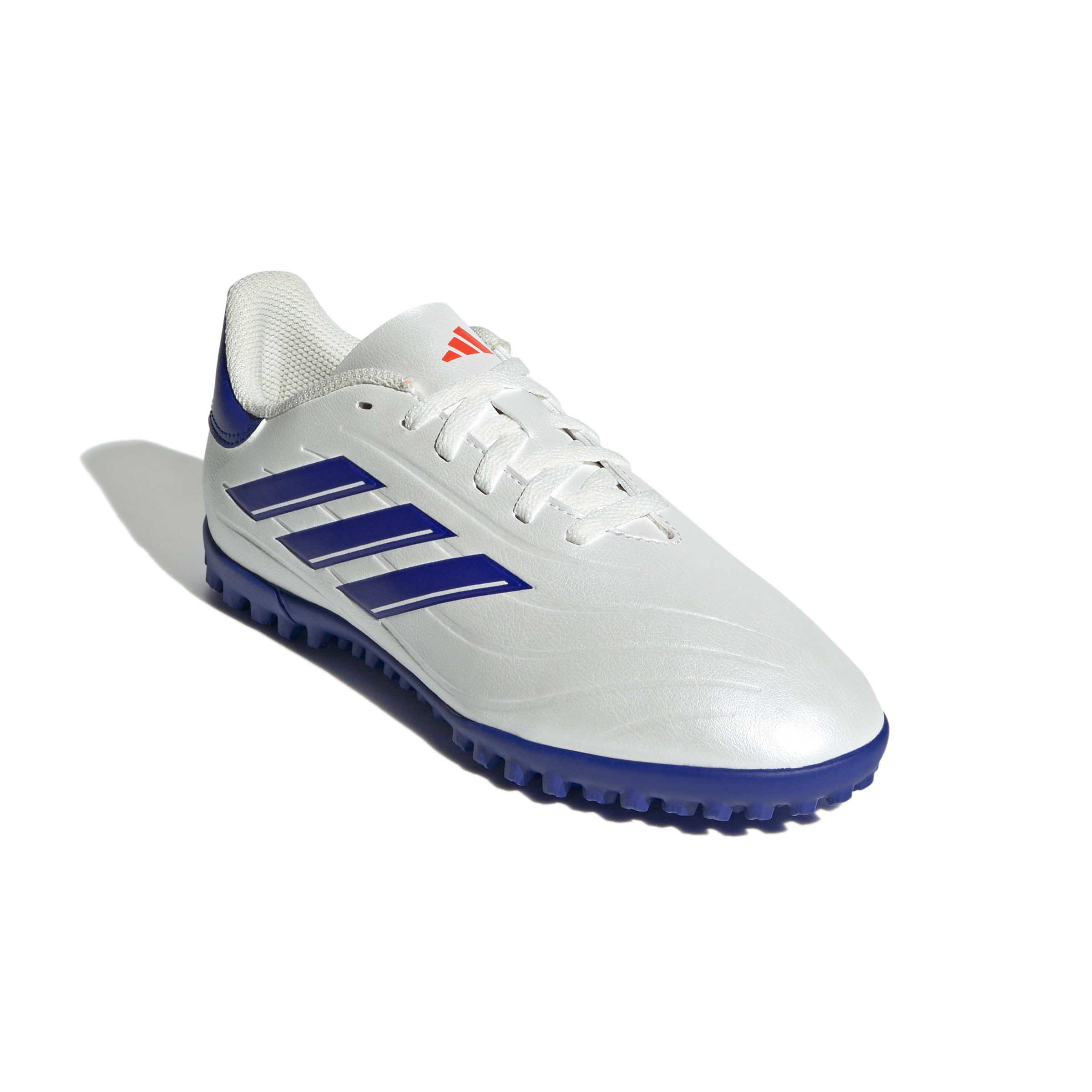 adidas Copa Pure 2 Club TF Kinder Fussballschuhe Cloud White / Lucid Blue / Solar Red 38