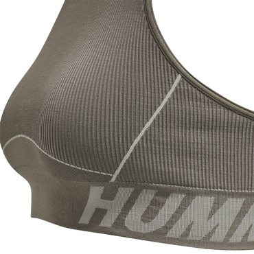 Hummel hmlTE CHRISTEL SEAMLESS SPORTS TOP - CHATEAU GRAY/DRIFTWOOD MELANGE - XL