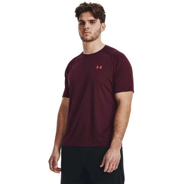 Under Armour UA Tech 2.0 SS Tee Novelty-MRN Dunkelrot XXL