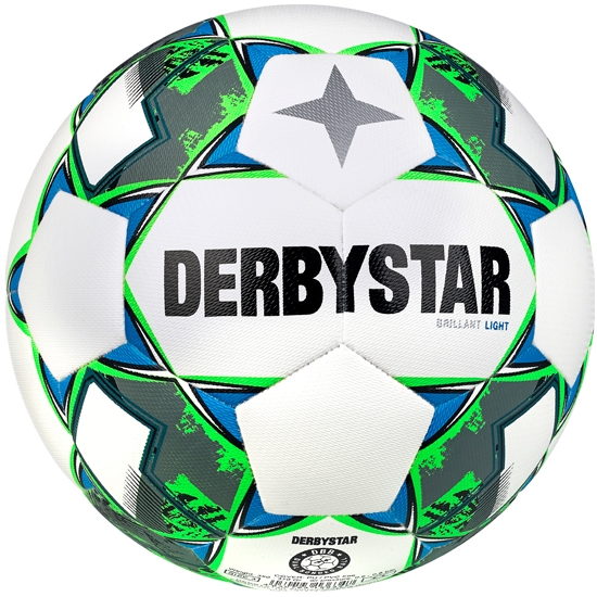 Derbystar Brillant DB Light v23 Trainingsball weiss grün blau 5