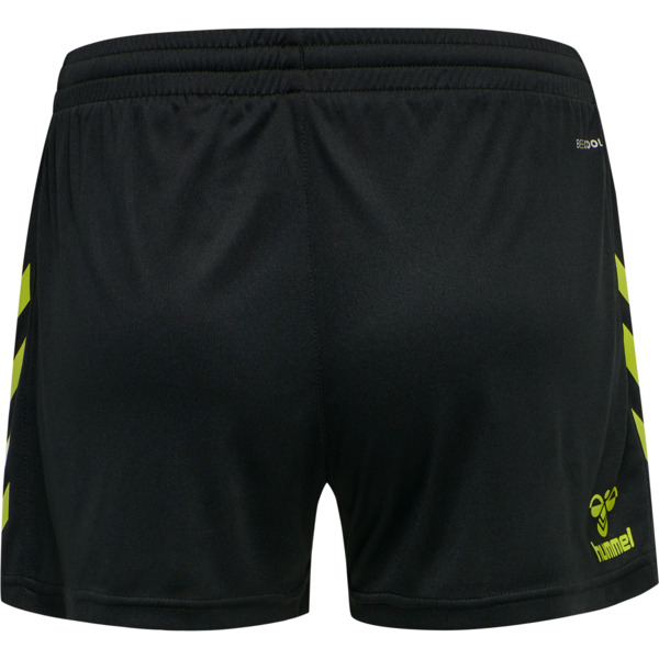 Hummel hmlCORE XK POLY SHORTS WOMAN - BLACK/LIME POPSICLE - M